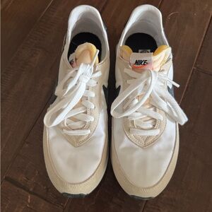 Nike White and Tan Sneakers